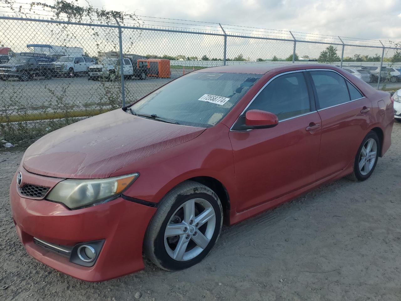 TOYOTA CAMRY BASE 2012 red sedan 4d gas 4T1BF1FK9CU561120 photo #1