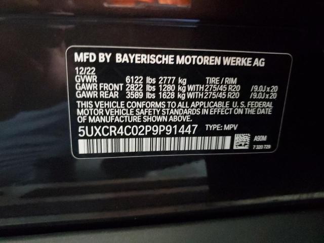 VIN 5UXCR4C02P9P91447 2023 BMW X5, Sdrive 40I no.13