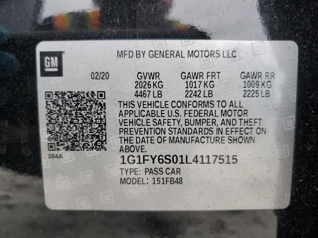 2020 CHEVROLET BOLT EV LT - 1G1FY6S01L4117515
