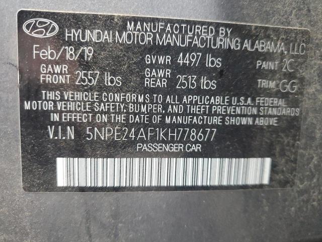 2019 HYUNDAI SONATA SE - 5NPE24AF1KH778677