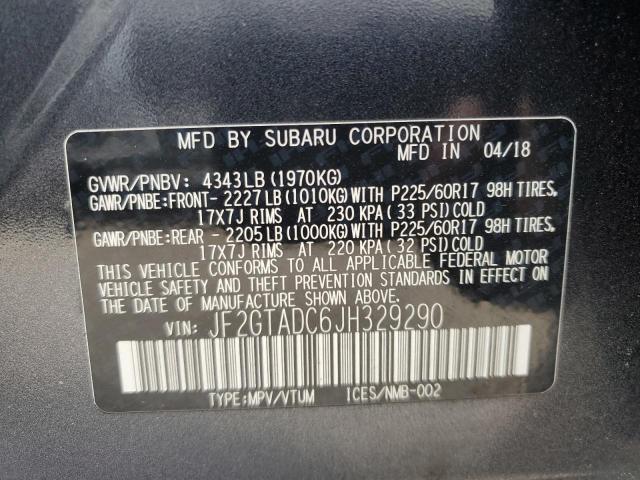 2018 SUBARU CROSSTREK - JF2GTADC6JH329290