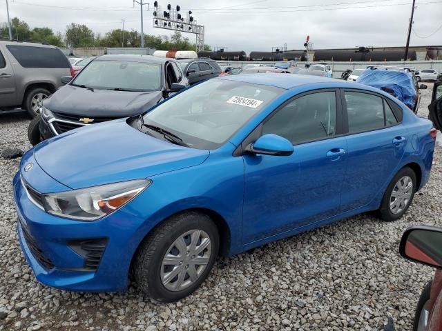 KIA RIO LX 2021 blue  gas 3KPA24AD7ME396786 photo #1