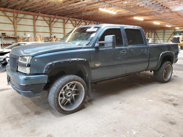 CHEVROLET SILVERADO 2007 blue crew pic diesel 1GCHK23D97F179055 photo #1