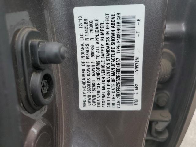 VIN 19XFB2E52EE004957 2014 Honda Civic, LX no.12