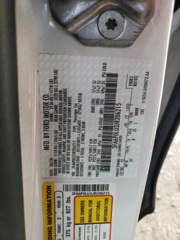 VIN 3FA6P0LU3JR206215 2018 Ford Fusion, Se Hybrid no.13