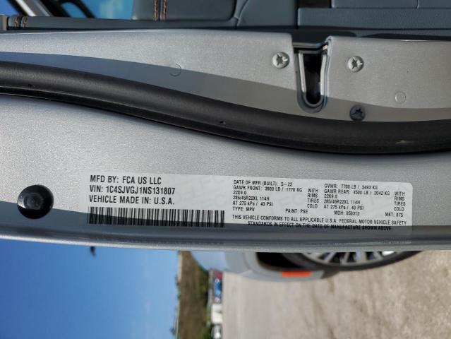 2022 JEEP GRAND WAGO 1C4SJVGJ1NS131807