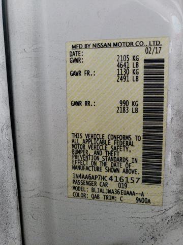 2017 NISSAN MAXIMA 3.5 - 1N4AA6AP7HC416157