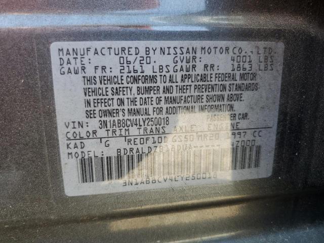 2020 NISSAN SENTRA SV - 3N1AB8CV4LY250018