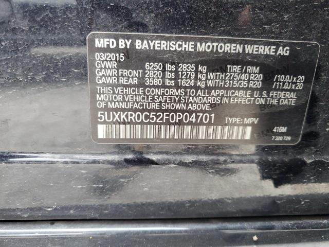 VIN 5UXKR0C52F0P04701 2015 BMW X5, Xdrive35I no.13