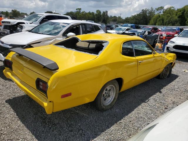 PLYMOUTH DUSTER 1973 yellow   VL29G3B601659 photo #4