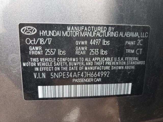 2018 HYUNDAI SONATA SPO - 5NPE34AF4JH664992