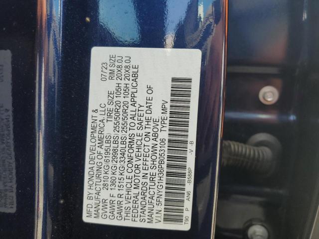 2023 HONDA PILOT SPOR - 5FNYG1H36PB053106