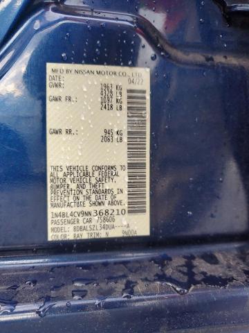 2022 NISSAN ALTIMA SR - 1N4BL4CV9NN368210