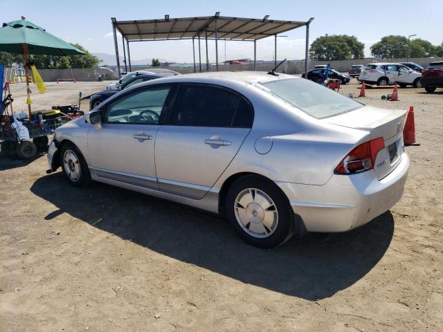 HONDA CIVIC HYBR 2007 silver sedan 4d hybrid engine JHMFA36297S003994 photo #3