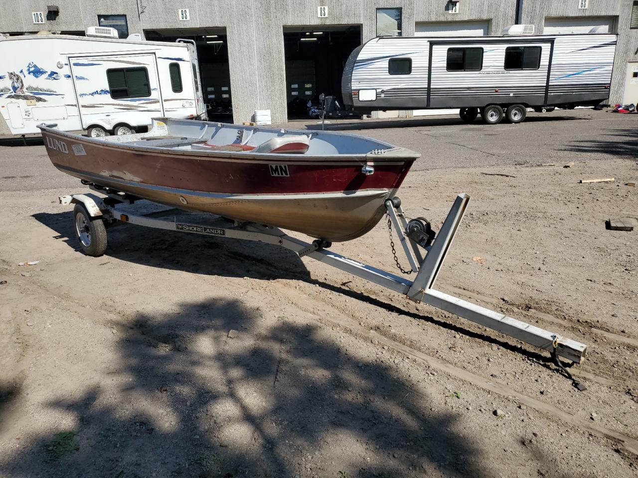 LUND BOAT W/TRL 1989 red   LUNR1524K889 photo #1