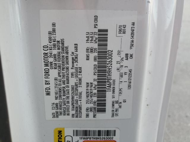 2017 FORD MUSTANG - 1FA6P8TH9H5263002