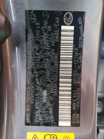 2018 LEXUS ES 350 - 58ABK1GG5JU089980