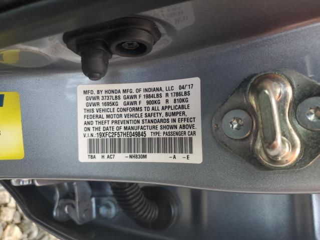 2017 HONDA CIVIC LX - 19XFC2F57HE049845