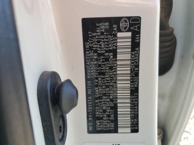 2017 TOYOTA COROLLA L - 2T1BURHE2HC833401