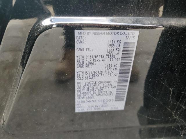 2019 INFINITI QX60 LUXE 5N1DL0MM7KC550105