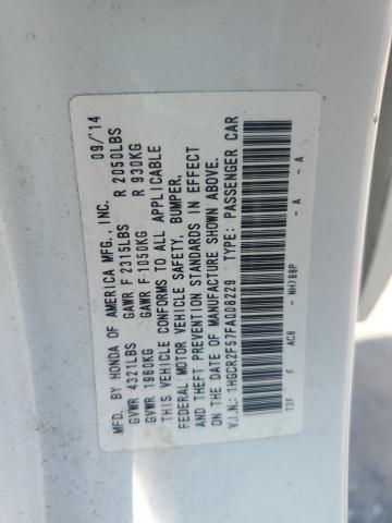 VIN 1HGCR2F57FA008229 2015 Honda Accord, Sport no.12