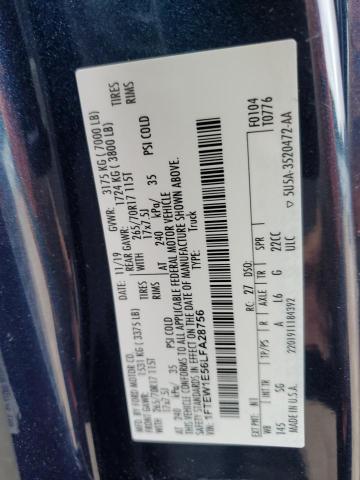 2020 FORD F-150 1FTEW1E56LFA28756