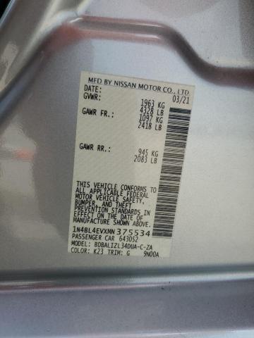 2021 NISSAN ALTIMA SL - 1N4BL4EVXMN375534