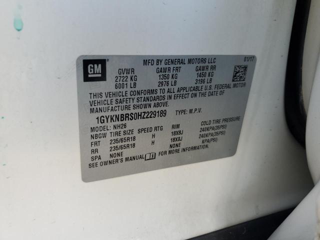 2017 CADILLAC XT5 LUXURY - 1GYKNBRS0HZ229189