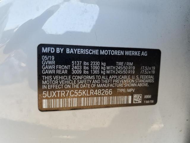 2019 BMW X3 SDRIVE3 - 5UXTR7C55KLR48266