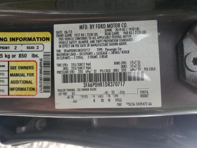 VIN 3FA6P0HR1DR370717 2013 Ford Fusion, SE no.12