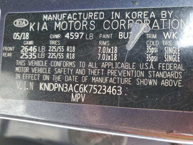 2019 KIA SPORTAGE E - KNDPN3AC6K7523463