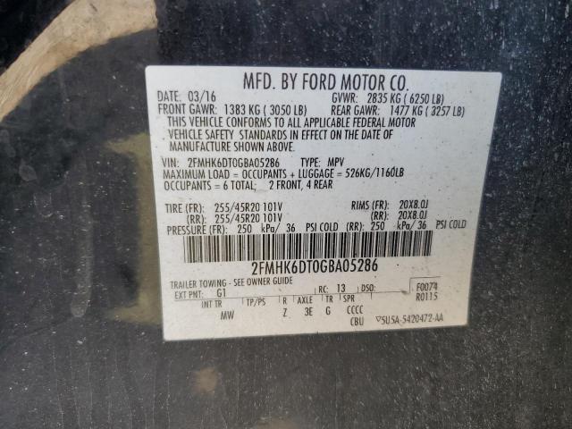 VIN 2FMHK6DT0GBA05286 2016 Ford Flex, Limited no.14