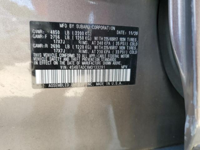 2021 SUBARU OUTBACK PR - 4S4BTADC6M3133291