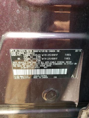 2016 TOYOTA RAV4 XLE - 2T3RFREV2GW536503