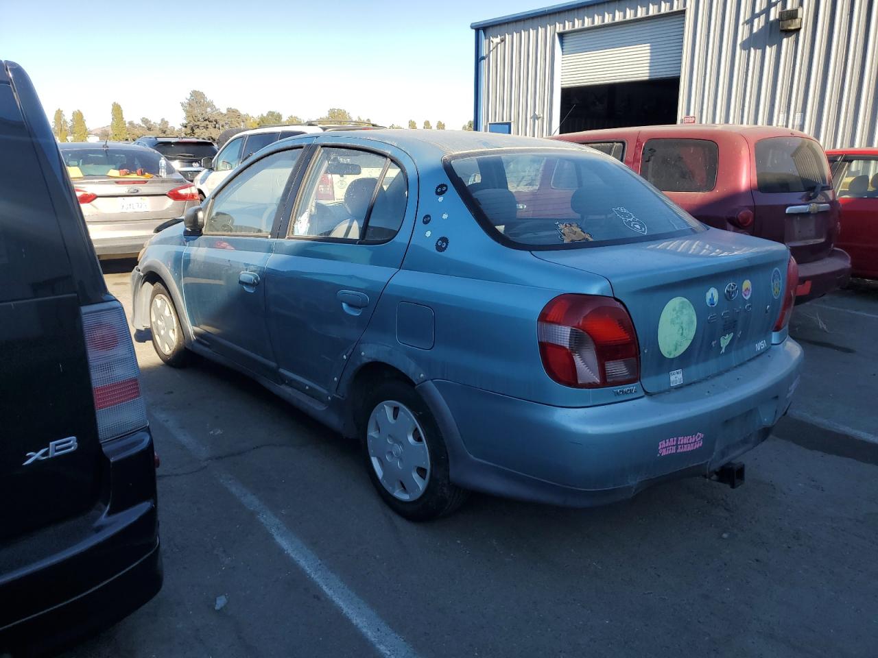 TOYOTA ECHO 2001 teal  gas JTDBT123510173933 photo #3