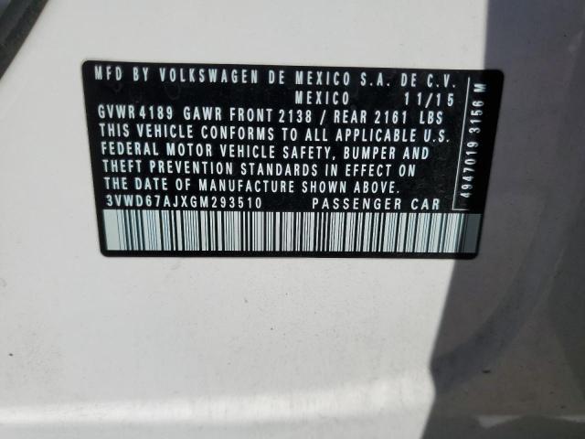 2016 VOLKSWAGEN JETTA SE - 3VWD67AJXGM293510
