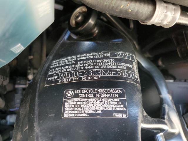 2022 BMW K1600 GT WB10F2303N6F31610