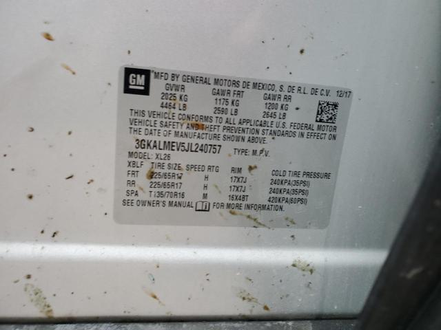 2018 GMC TERRAIN SL - 3GKALMEV5JL240757