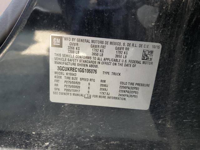 2016 CHEVROLET SILVERADO - 3GCUKREC1GG106076