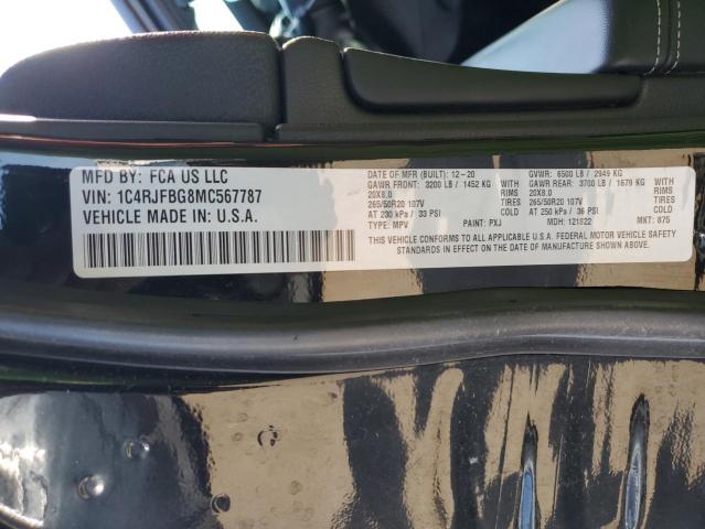 2021 JEEP GRAND CHER - 1C4RJFBG8MC567787
