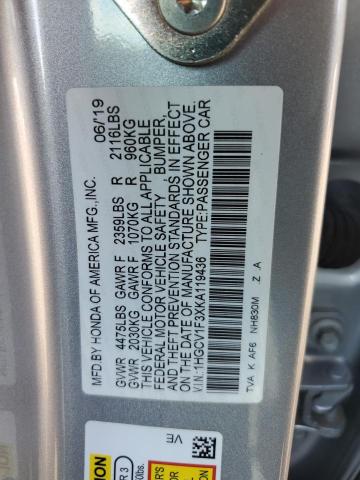 2019 HONDA ACCORD SPO - 1HGCV1F3XKA119436
