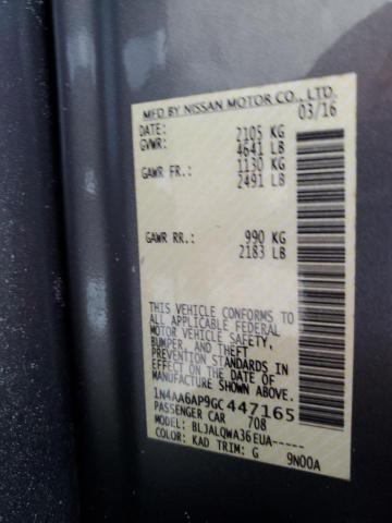 2016 NISSAN MAXIMA 3.5 - 1N4AA6AP9GC447165