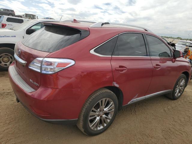 LEXUS RX 450H 2010 red 4dr spor hybrid engine JTJBC1BAXA2015703 photo #4