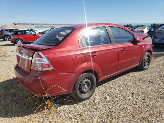 CHEVROLET AVEO BASE 2008 red  gas KL1TD56688B024564 photo #4