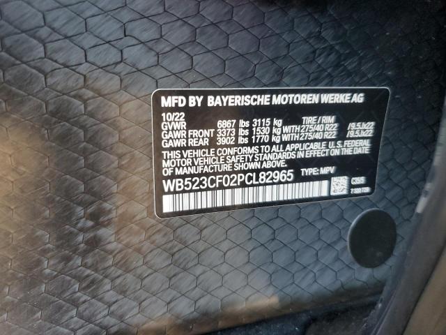 2023 BMW IX XDRIVE5 WB523CF02PCL82965