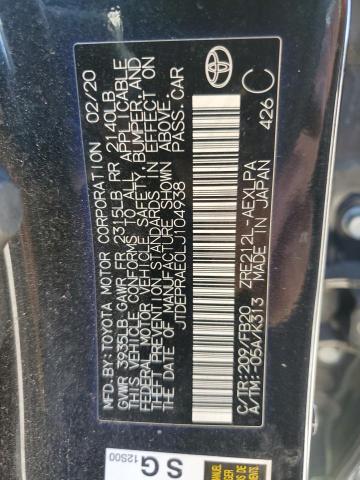 2020 TOYOTA COROLLA LE - JTDEPRAE0LJ104938