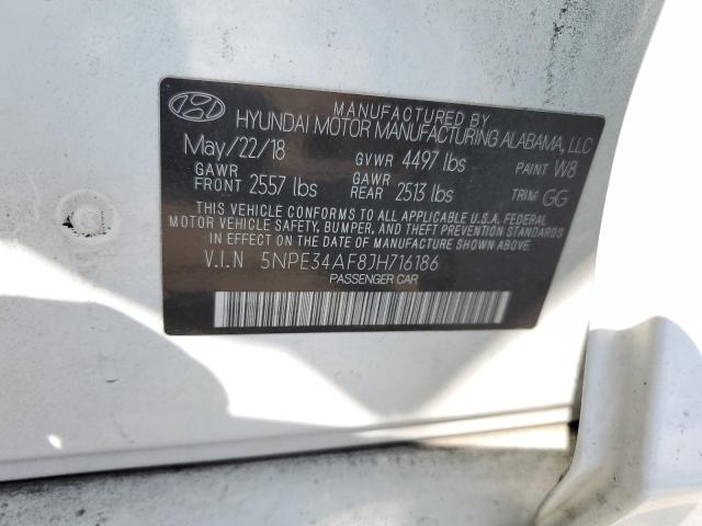 2018 HYUNDAI SONATA SPO - 5NPE34AF8JH716186