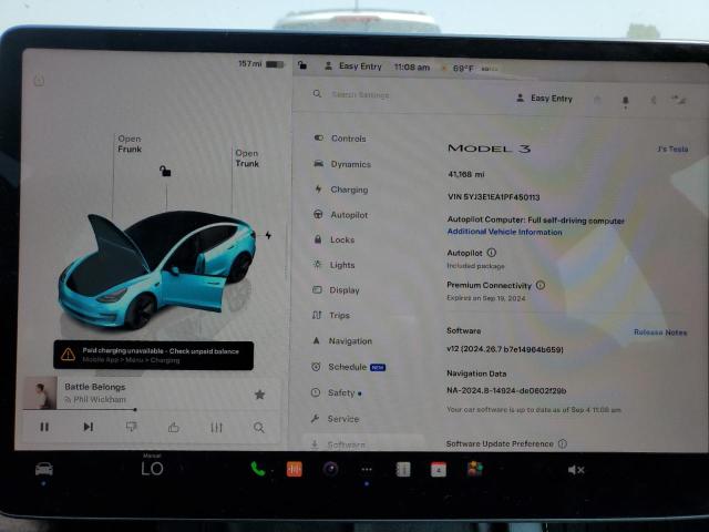 2023 TESLA MODEL 3 - 5YJ3E1EA1PF450113