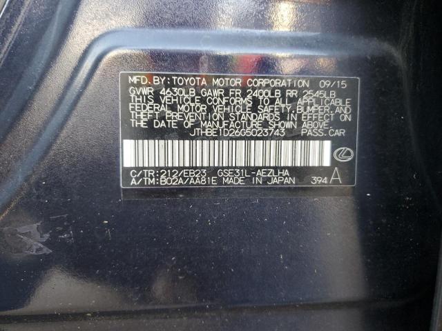 2016 LEXUS IS 350 - JTHBE1D26G5023743