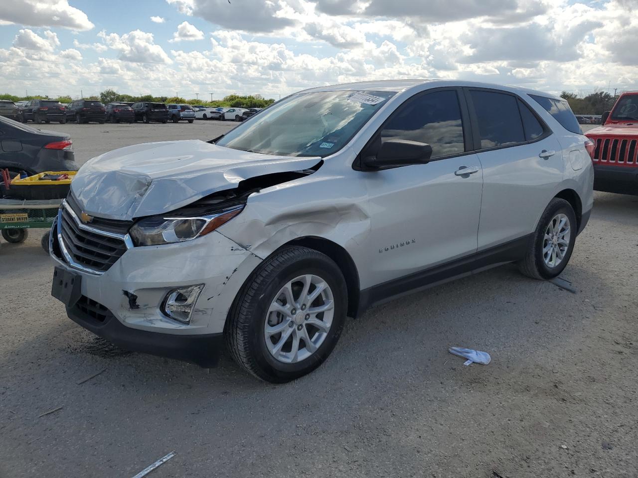 CHEVROLET EQUINOX LS 2021 silver  gas 3GNAXHEV7MS170462 photo #1